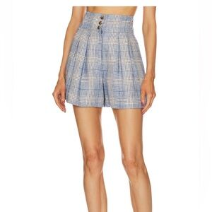 Veronica Beard Alicia Short in Blue Multi.